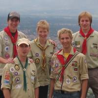 Bolivien, Rover-Moot 2008: Niclas, Tina, Max, Andi, Patrick (NiFi)